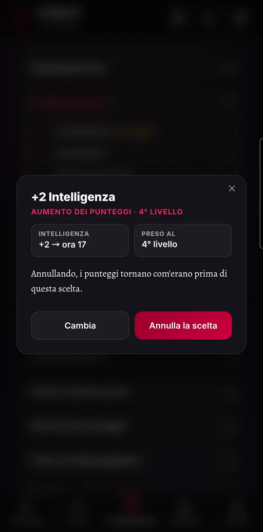 The level 4 choice: +2 to one ability, +1 +1 to two, or a feat